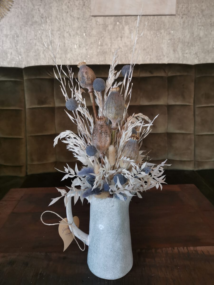 Vase inkl. Trockenblumen